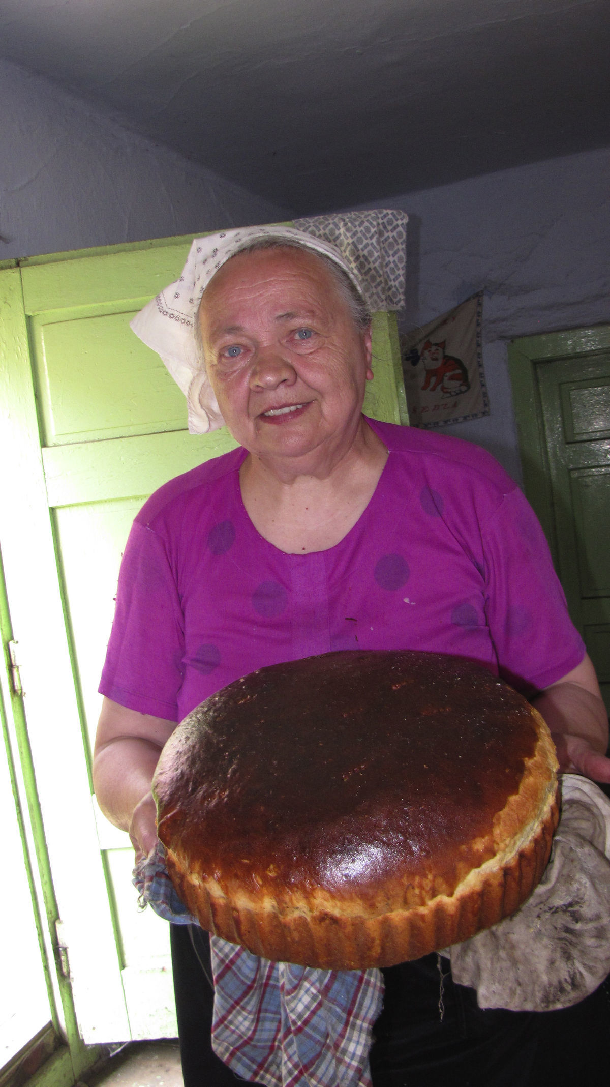 Pani Katreničová s hotovým kuchom najväčšej...