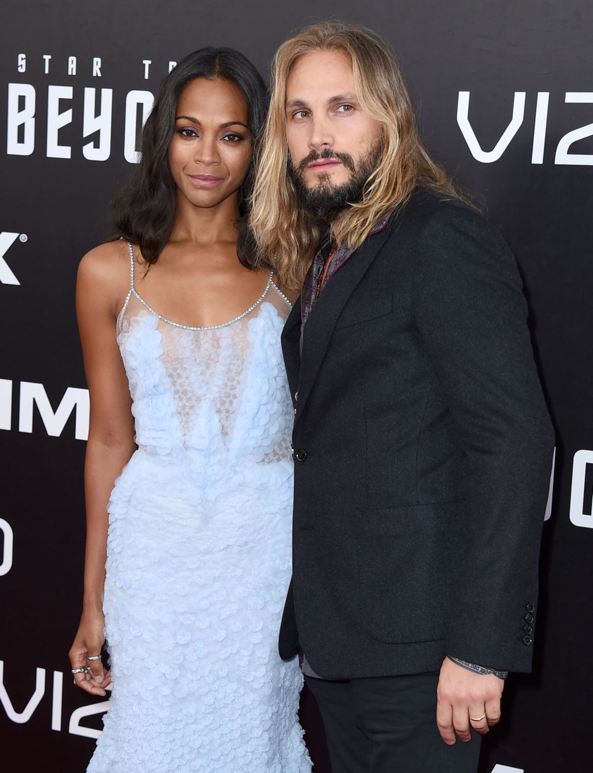 Herečka Zoe Saldana a jej manžel Marco Perego.