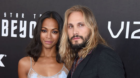 Herečka Zoe Saldana a jej manžel Marco Perego.
