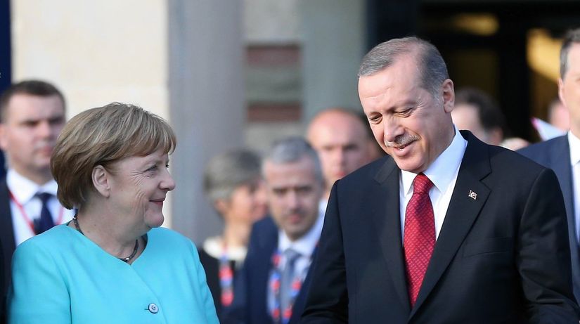 Angela Merkelová, Recep Tayyip Erdogan,...