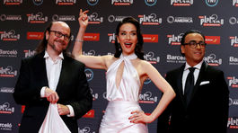 Zľava: Santiago Segura, Natalia Oreiro a Adal Ramones.