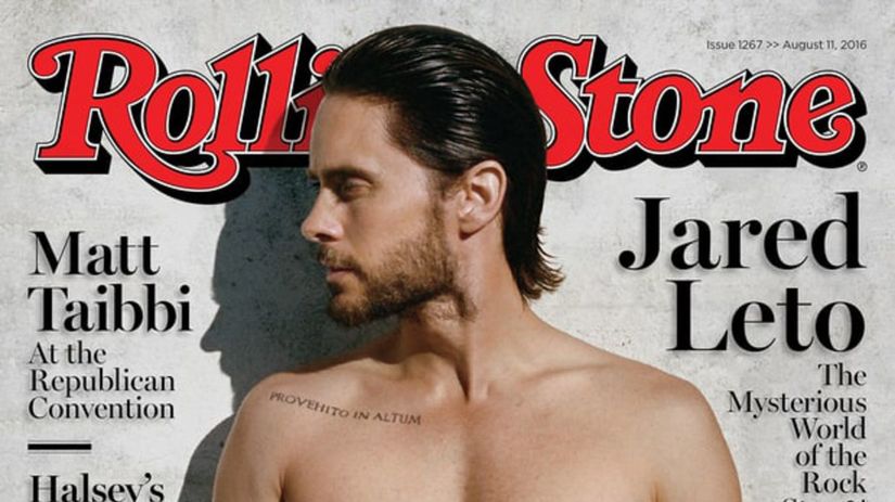Herec Jared Leto na titulnej strane Rolling...