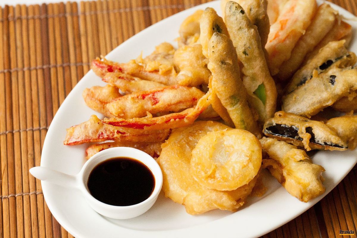 Zeleninová tempura, Japonsko, varecha, penzión harmonia, medzinarodná kuchyňa