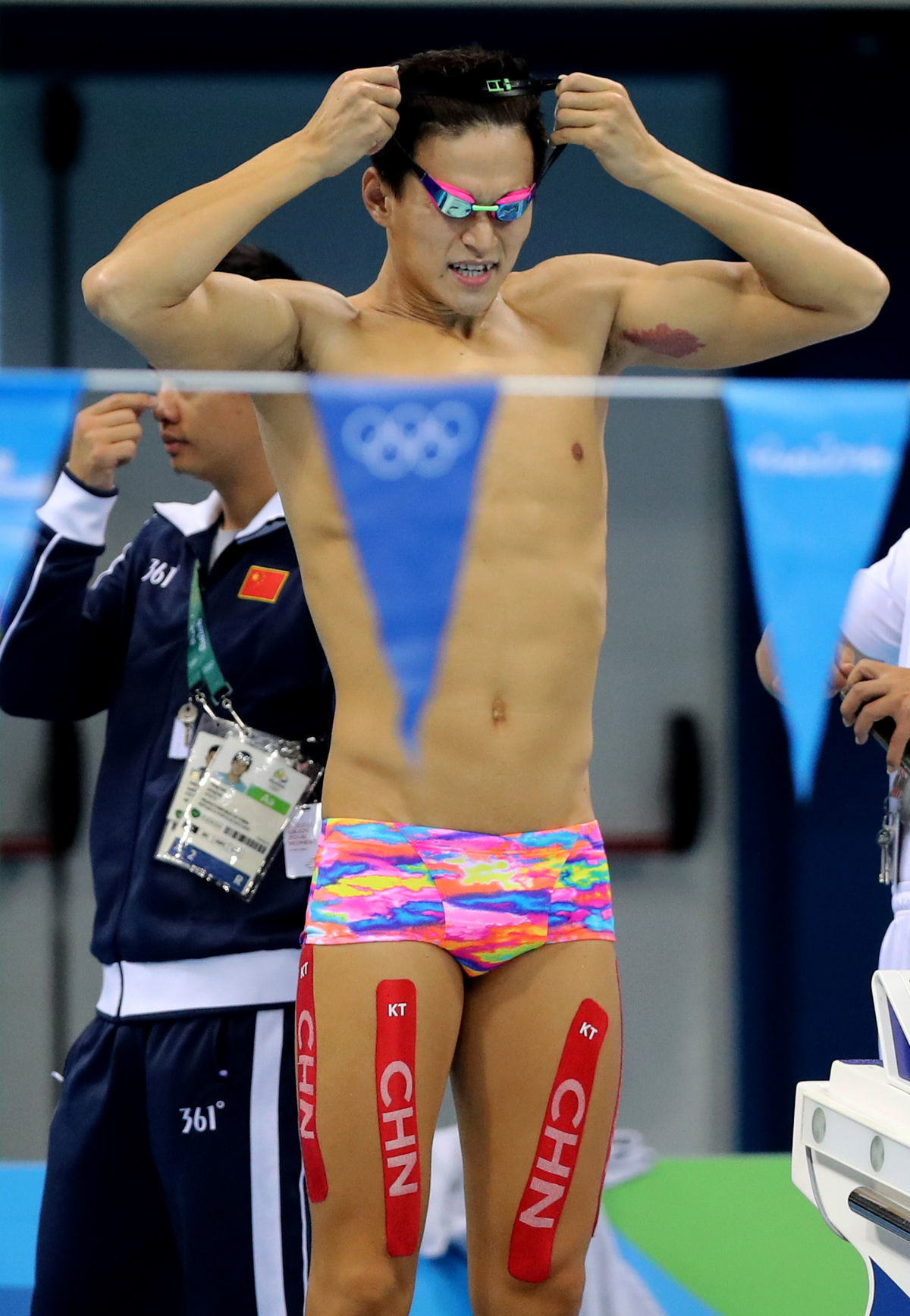 Sun Jang počas tréningu v Riu.