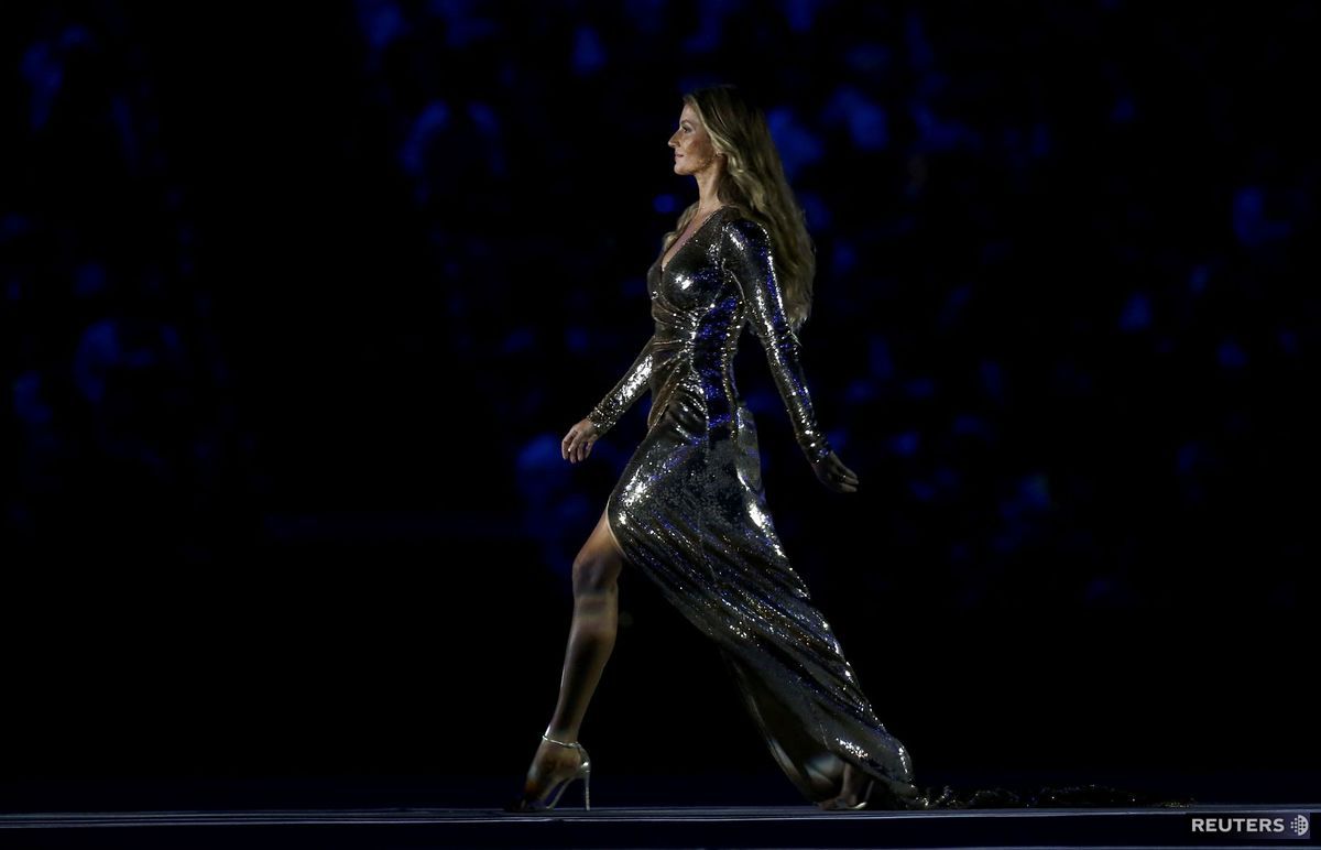 Topmodelka Gisele Bündchen na slávnostnom...