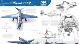 Bugatti 100P - lietadlo replika