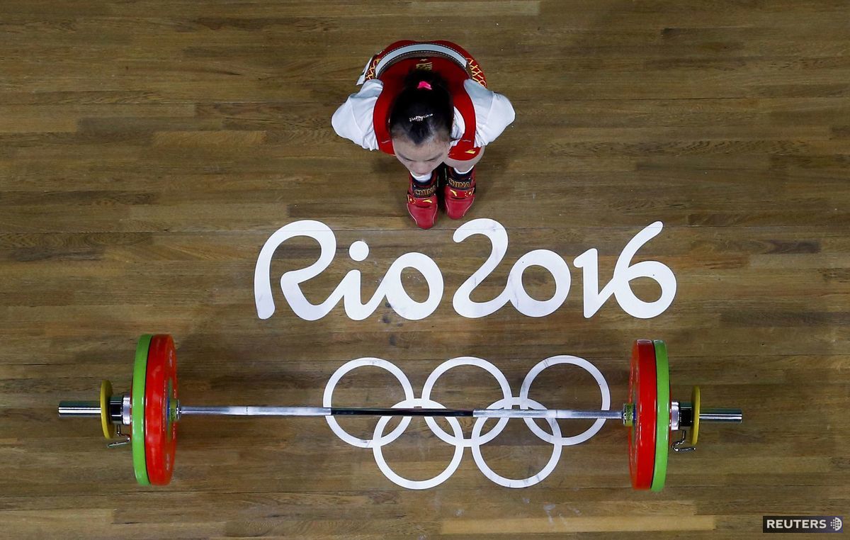 olympiáda, Rio 2016, vzpieranie, činky,