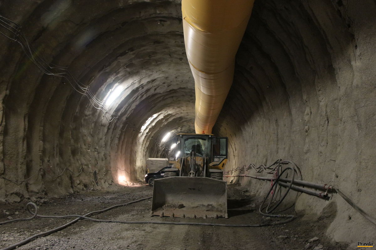 Razenie tunela Višňové v roku 2019.