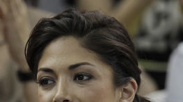 Snúbenica Michaela Phelpsa Nicole Johnson na zábere z roku 2011.