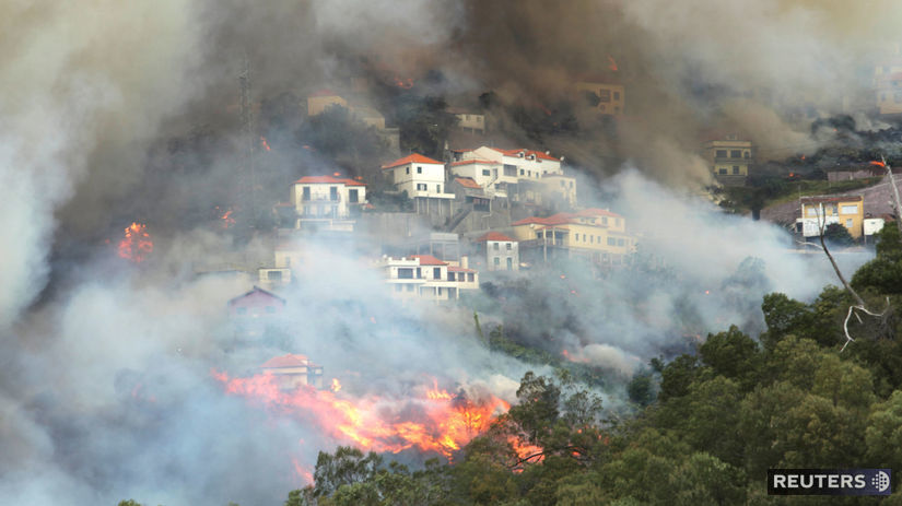 portugalsko, Madeira, požiar