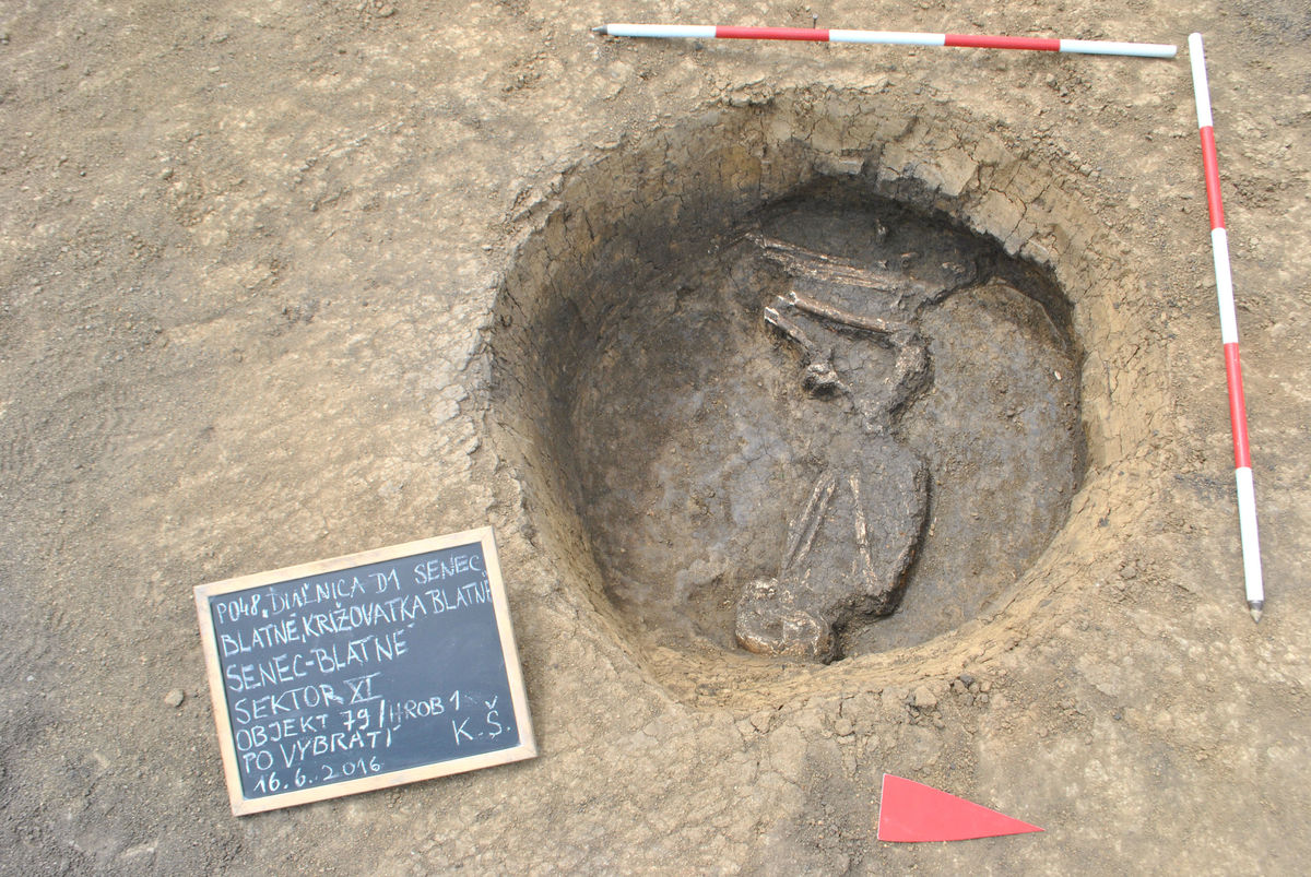 V jednej zo zásobných jám z mladšej doby...