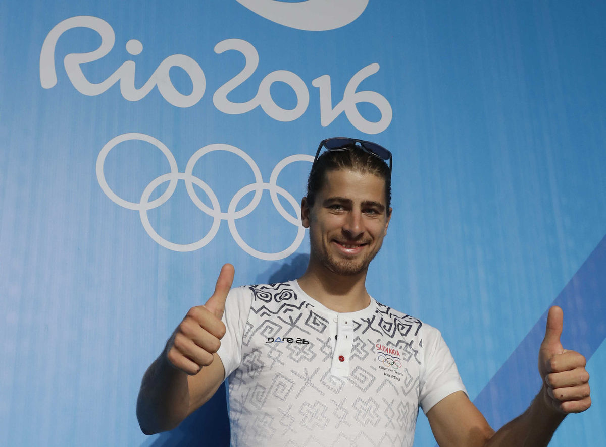 Peter Sagan takto pózoval v dejisku...