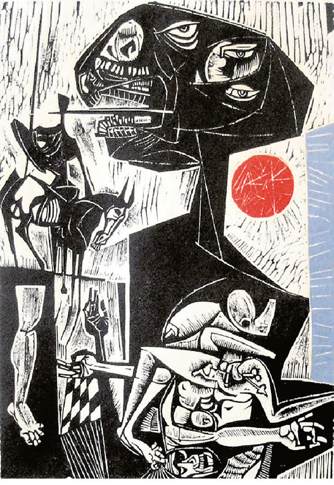 Vincent Hložník: Sny. Cyklus linorezov, 1962.