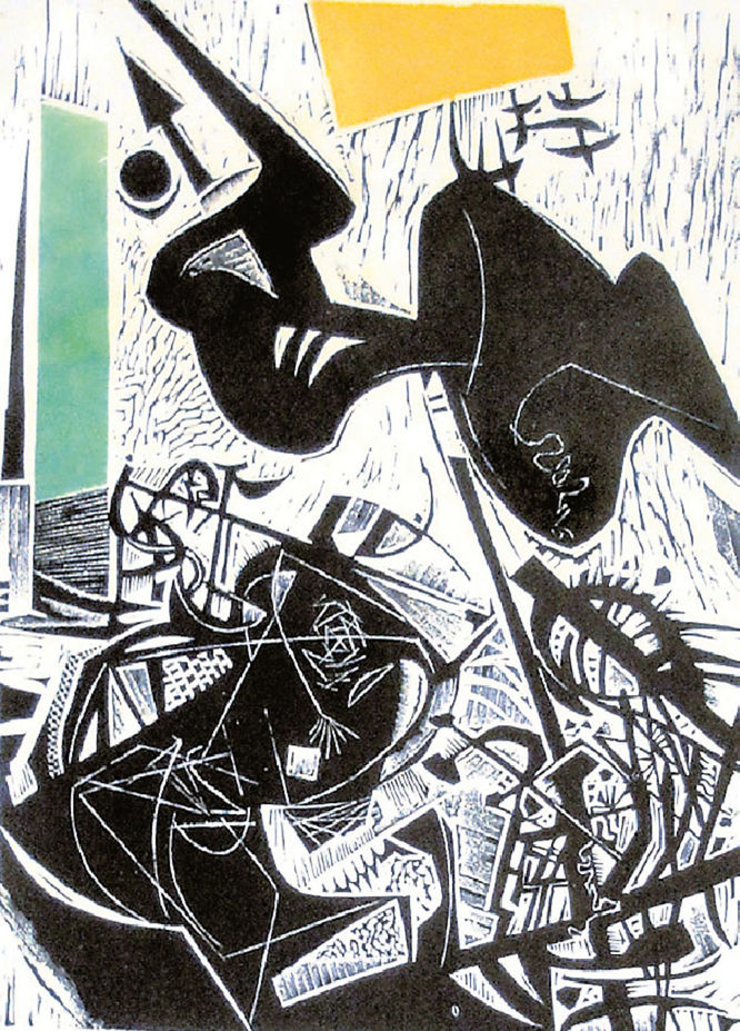 Vincent Hložník: Sny. Cyklus linorezov, 1962.