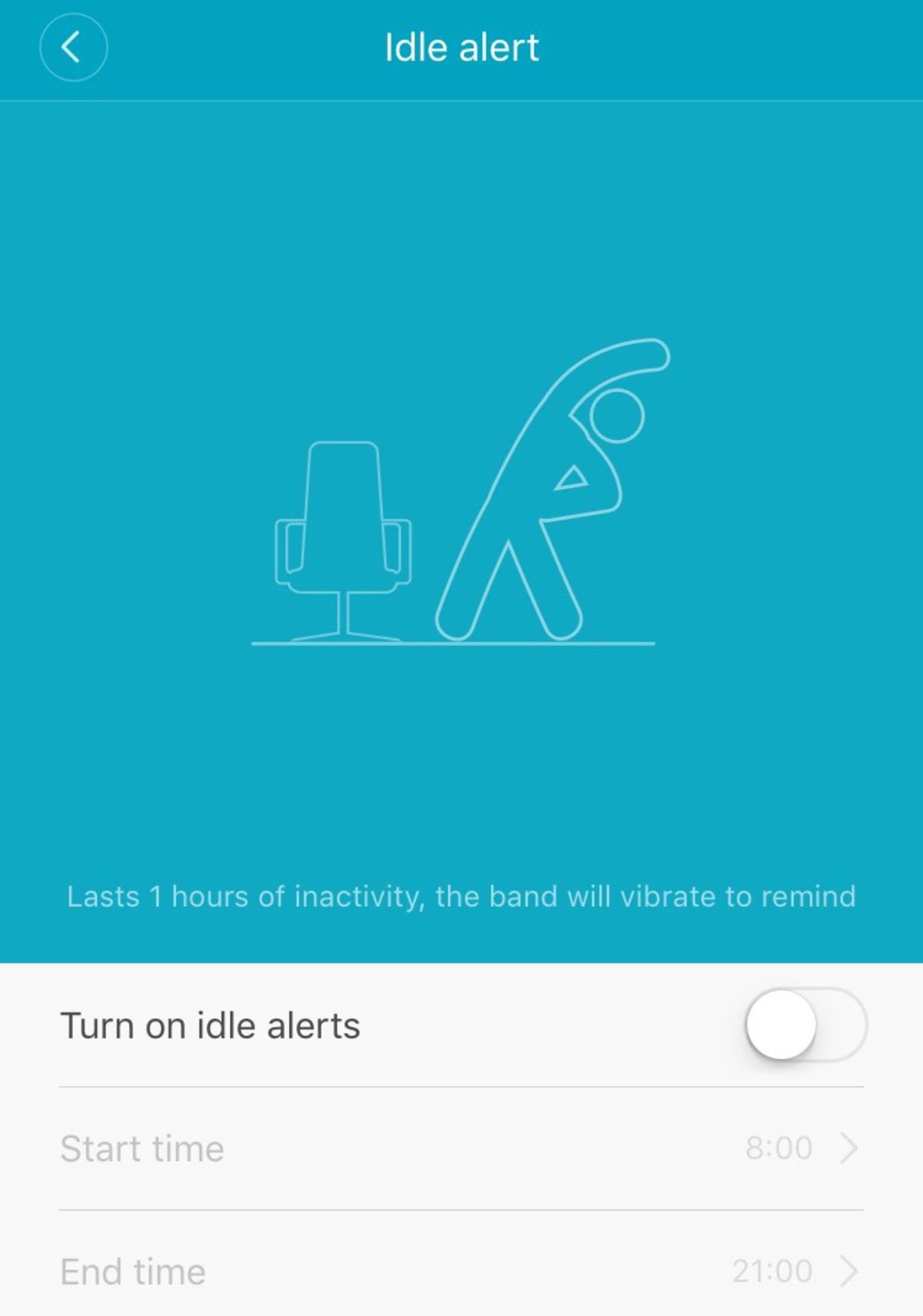 Náramok Xiaomi MiBand 2 upozorní aj na dlhšiu...
