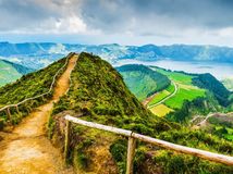 Azory, chodník, cestička, Sete Cidades, jazerá