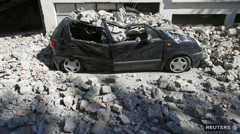 zemetrasenie v Taliansku, zemetrasenie, trosky,
