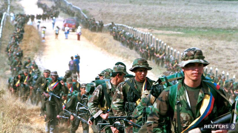 Kolumbia, rebeli, povstalci, FARC