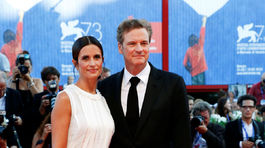 Colin Firth a jeho manželka Livia