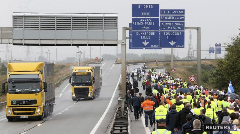 Calais, protest