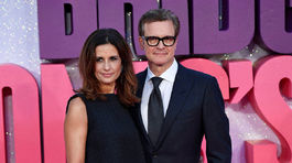 Herec Colin Firth a jeho manželka Livia prišli na premiéru spoločne.