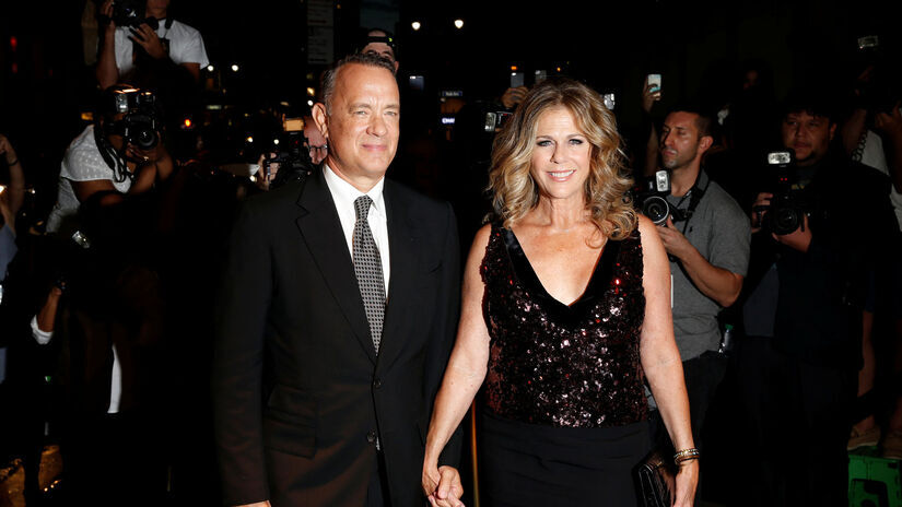 Tom Hanks s manželkou Ritou Wilson.