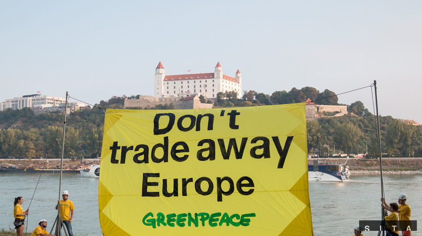 bratislavský summit eú, greenpeace, protest,...