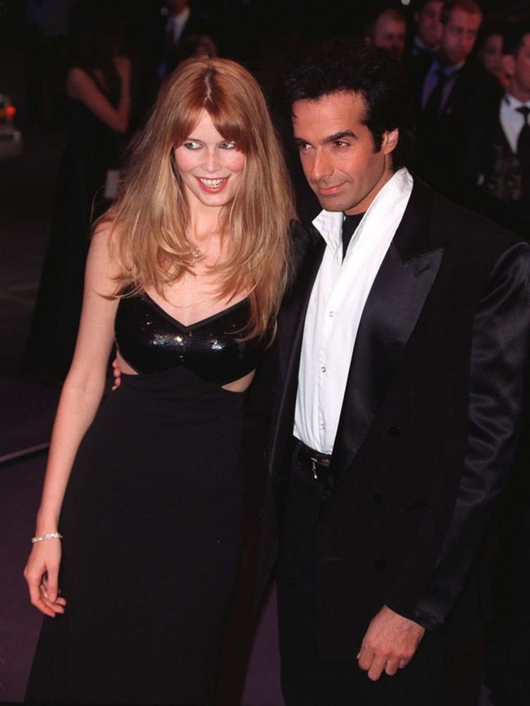 David Copperfield a Claudia Schiffer v roku 1997.