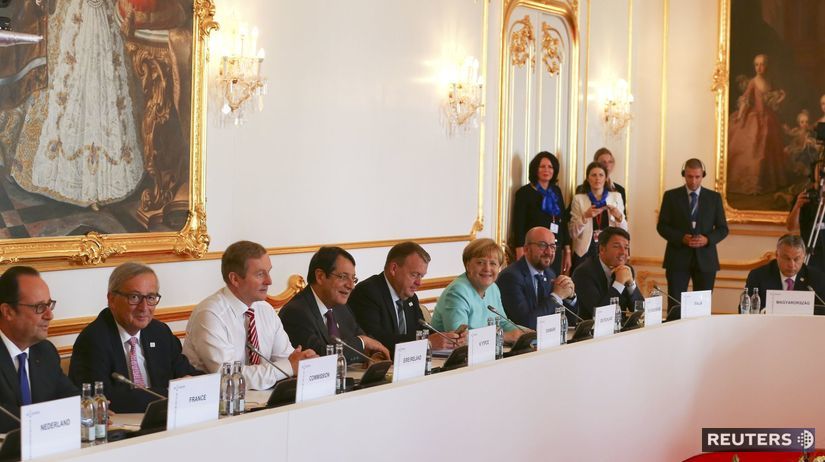 summit EÚ Bratislava, Juncker, Merkelová, Hollande
