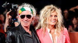 Keith Richards a jeho manželka Patti Hansen