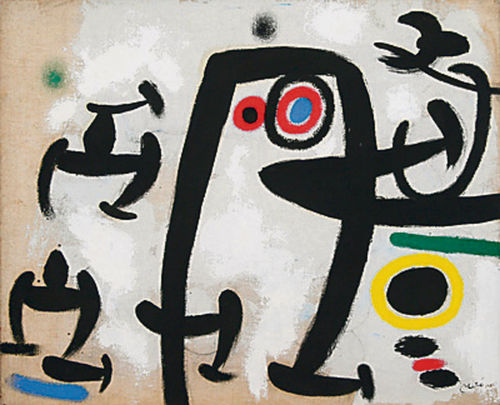Joan Miró: Žena a vtáky II (1969)