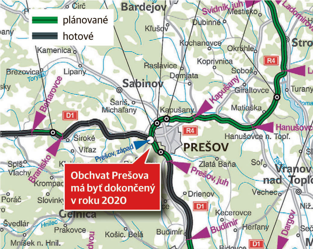 Juhozápadný obchvat Prešov.