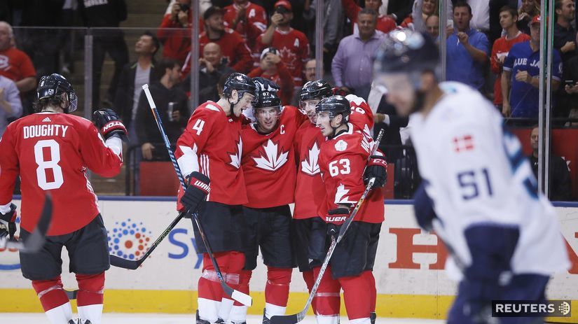 Kanada, hokej, radosť, Svetový pohár
