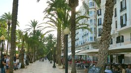 Alicante, Španielsko, mesto, Explanada, ulica
