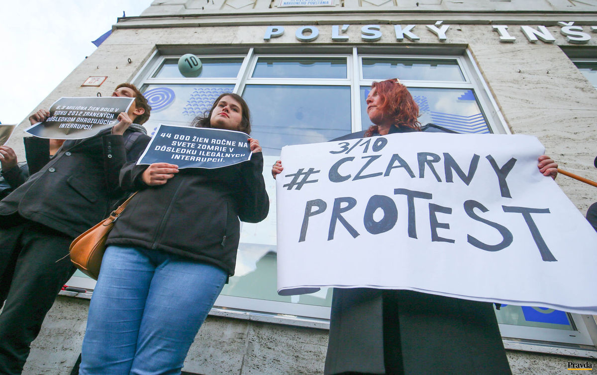 Protest v Bratislave.