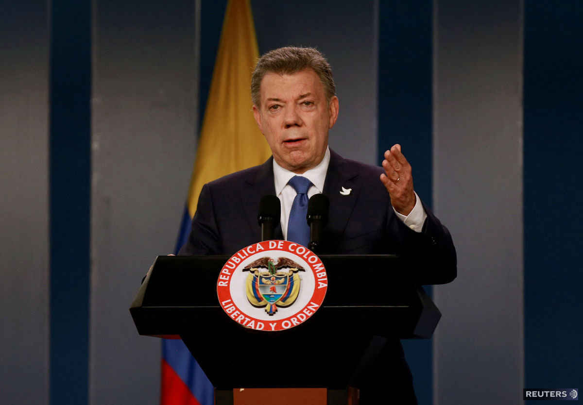 Kolumbijský prezident Juan Manuel Santos.