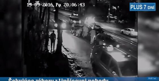 Zábery z nehody Daniela Lipšica.