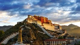 Palác Potala, Lhasa, Tibet, Čína, Červený pahorok, dalajláma, UNESCO, Potála