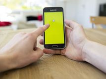 snapchat, aplikcáia, mobil