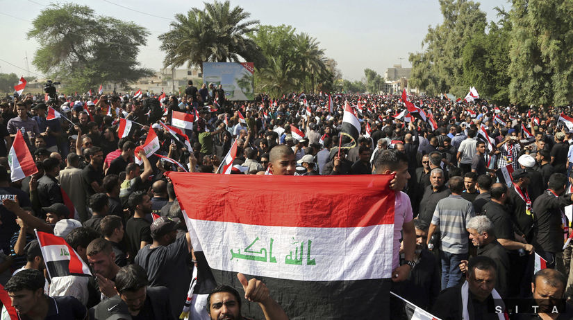 Irak, Mosul, demonštrácia, protest, Bagdad,