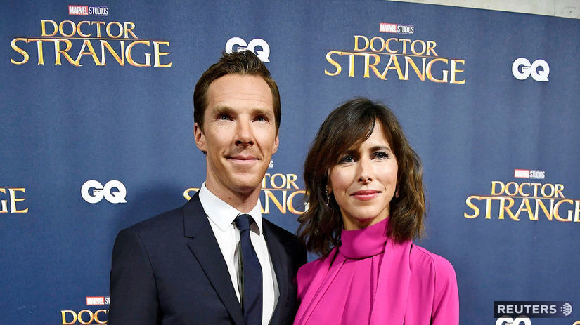 Herec Benedict Cumberbatch a jeho manželka...