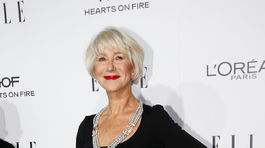 Herečka a laureátka ceny magazínu Elle - britská herečka Helen Mirren.