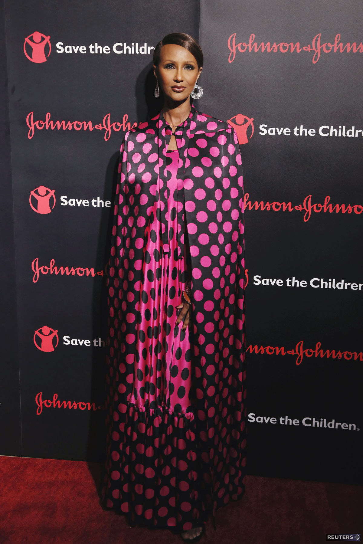 Modelka Iman počas galavečera charitatívneho...