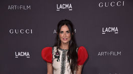 Herečka Demi Moore sa predviedla v kreácii Gucci. 