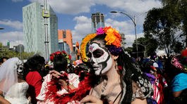 Deň zosnulých, Deň mŕtvych, Mexiko, masky, kostry, duchovia, lebka