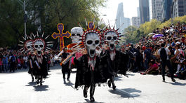 Deň zosnulých, Deň mŕtvych, Mexiko, masky, kostry, duchovia,