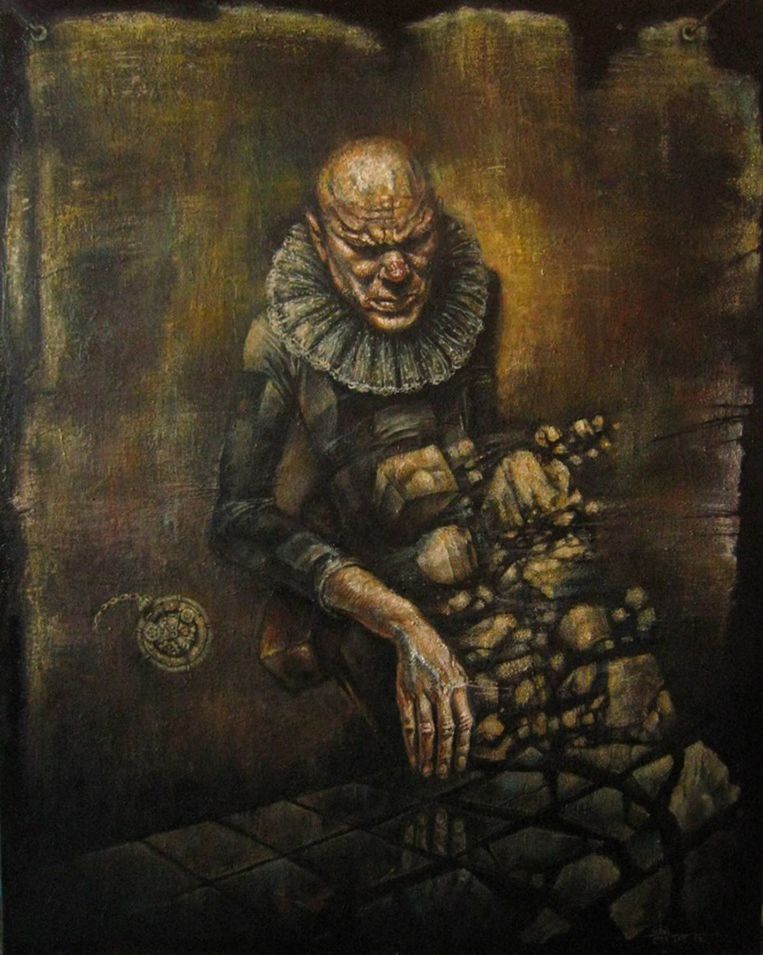 Jeden z obrazov slovenského výtvarníka Sancha...