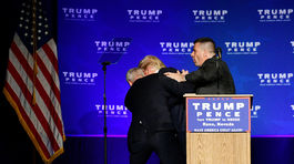 Trumpa evakuovala z pódia v Nevade ochranka