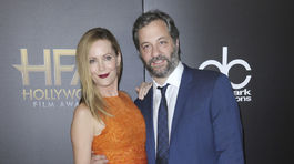 Herečka Leslie Mann a jej manžel Judd Apatow.