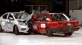 IIHS: Nissan Versa vs Nissan Tsuru - crash test